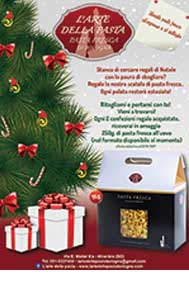 pubblicità arte della pasta Natale