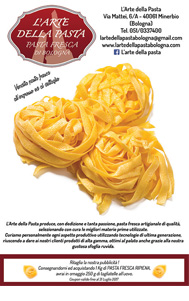 pubblicità arte della pasta, piatti pronti